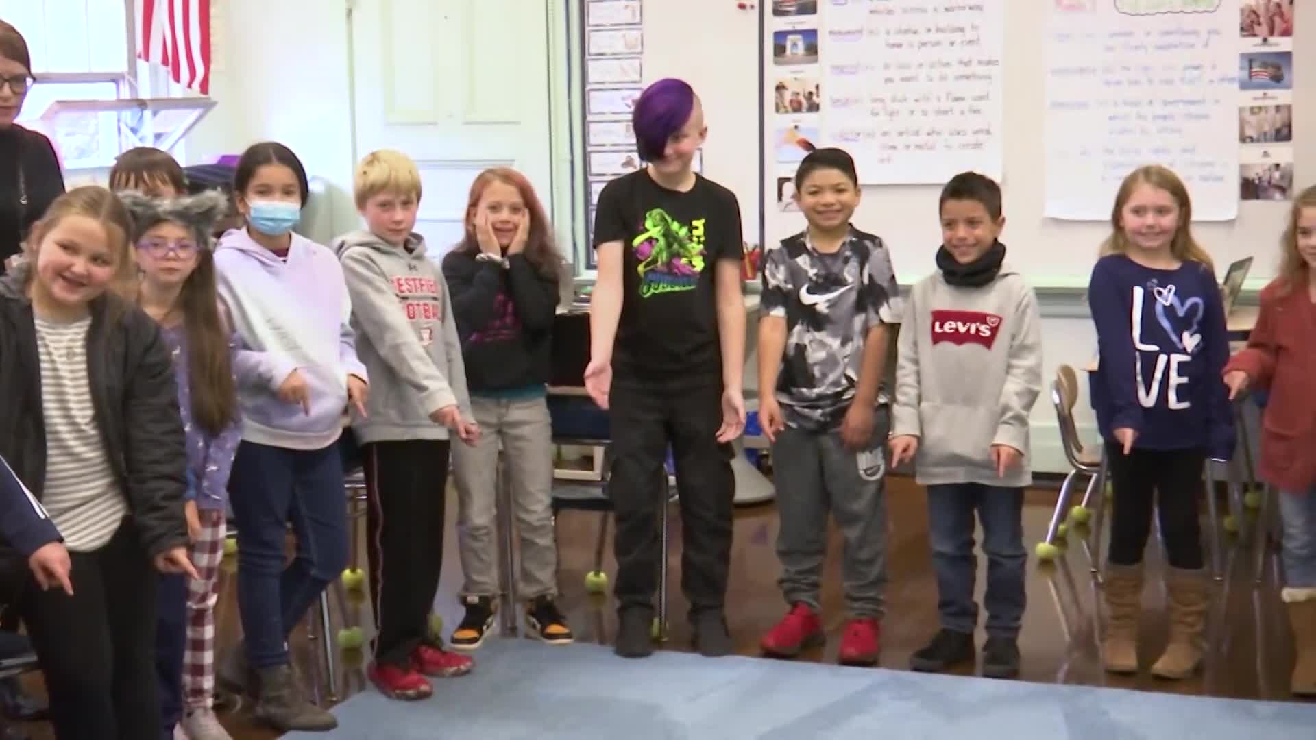 Westfield Elementary School custodian uplifts students through rug art