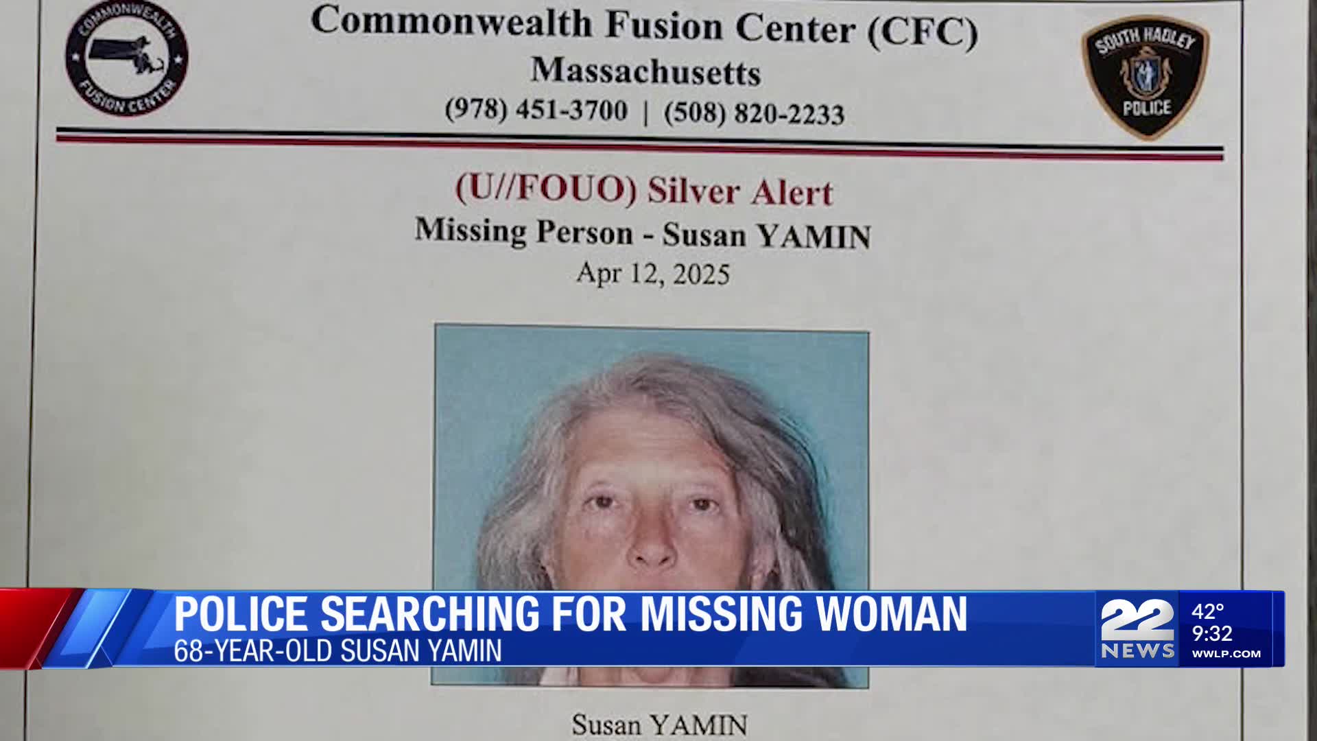 South Hadley police searching for missing cognitively impaired woman – WWLP