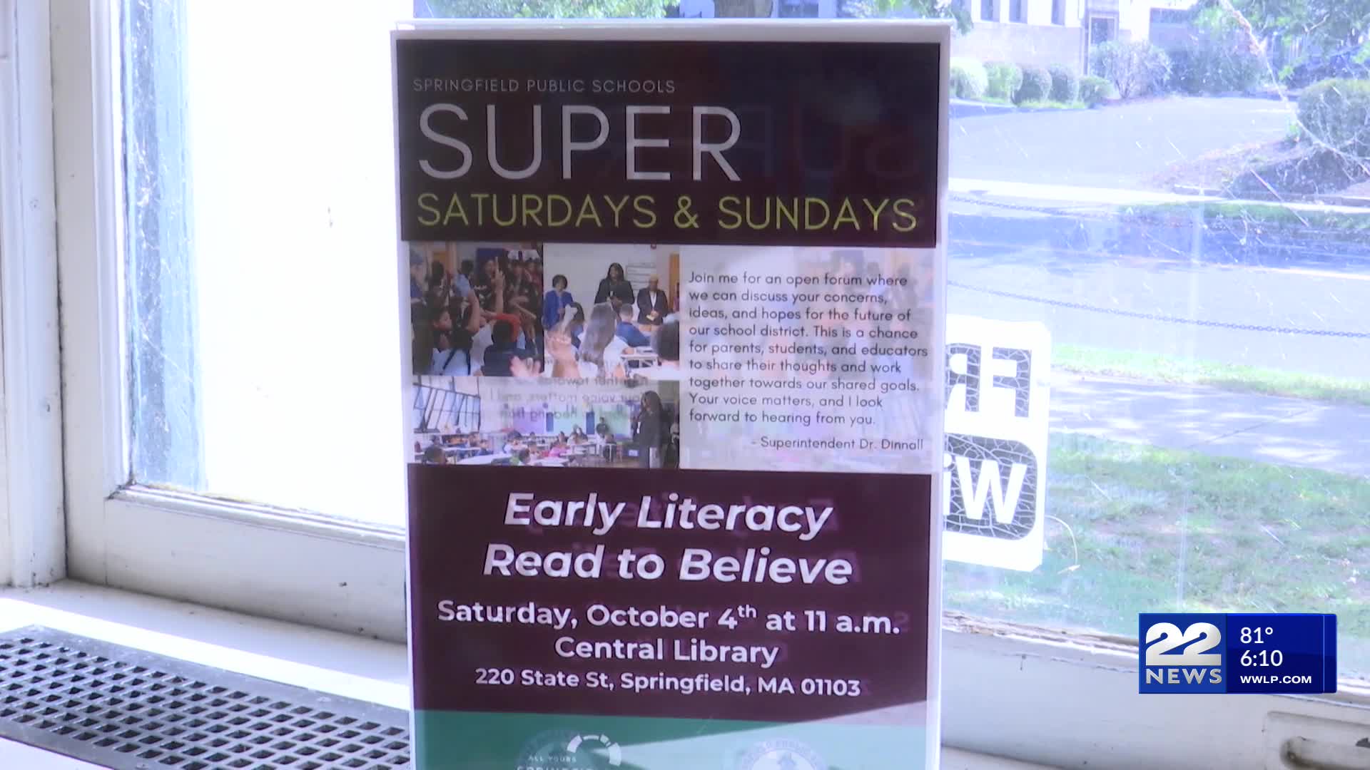 Springfield schools focus on early literacy program – WWLP