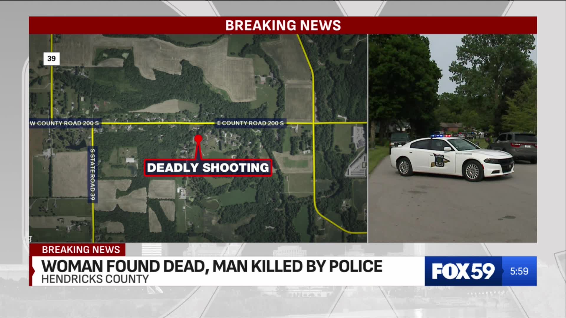 Suspect killed during Hendricks Co. police shooting – Fox 59