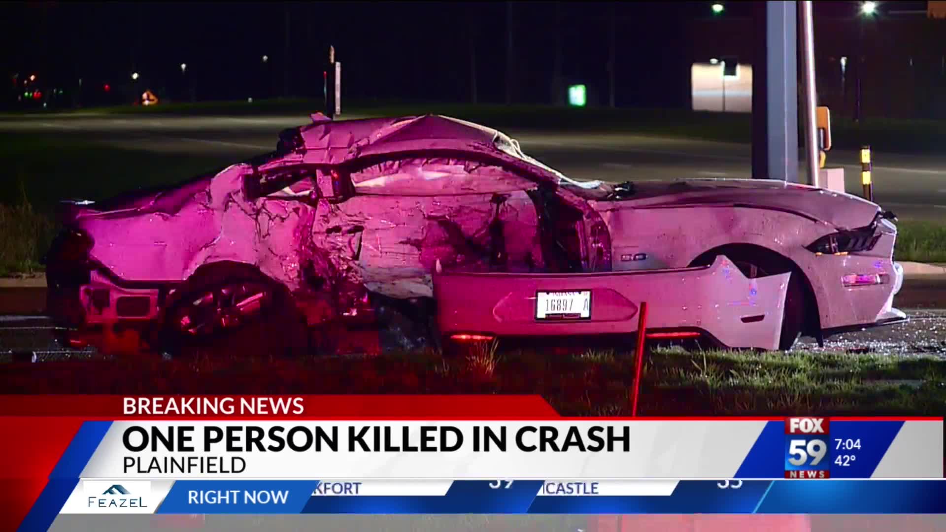 Plainfield car crash leaves one dead Fox 59