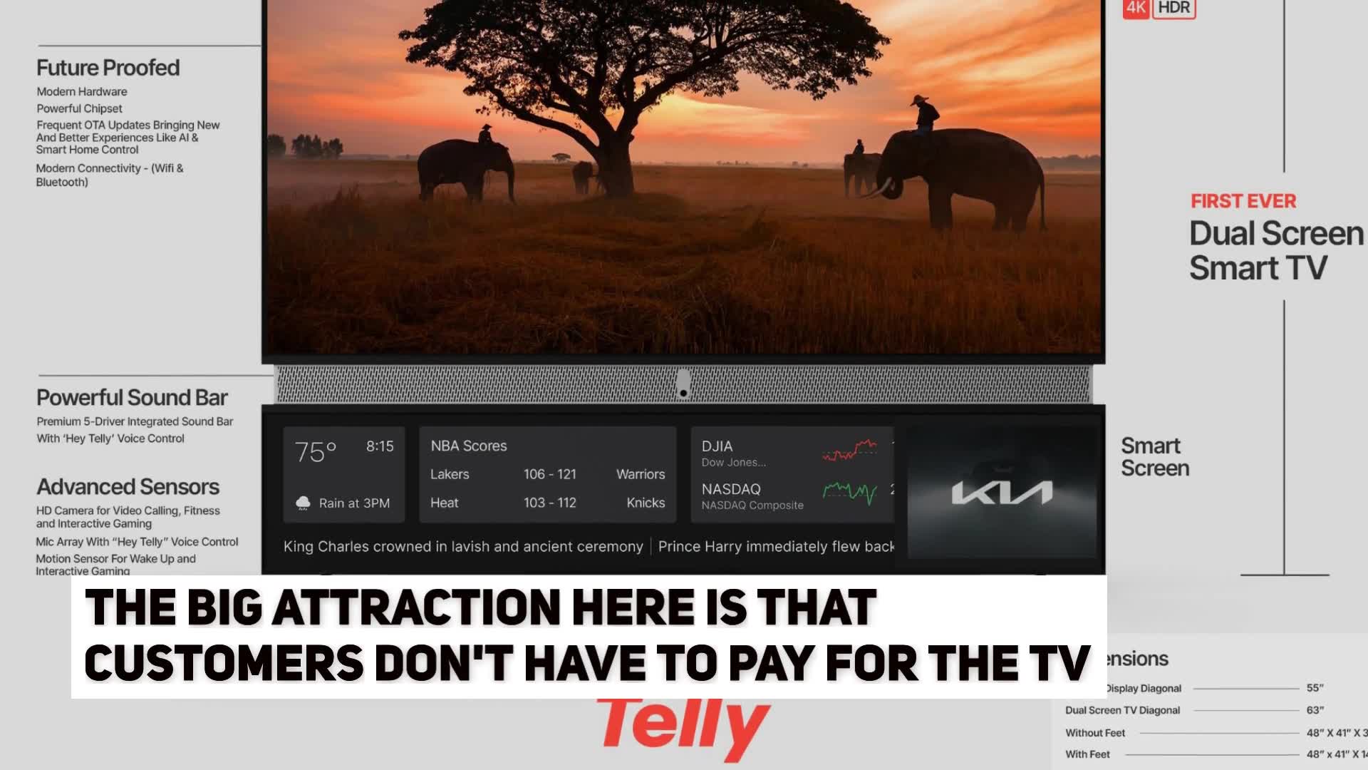 Free TV from Telly Company offers adsupported televisions Fox 59